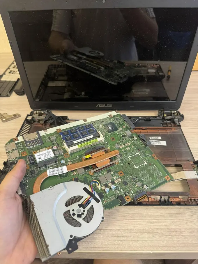 Ноутбук Asus — чистка и замена термопасты